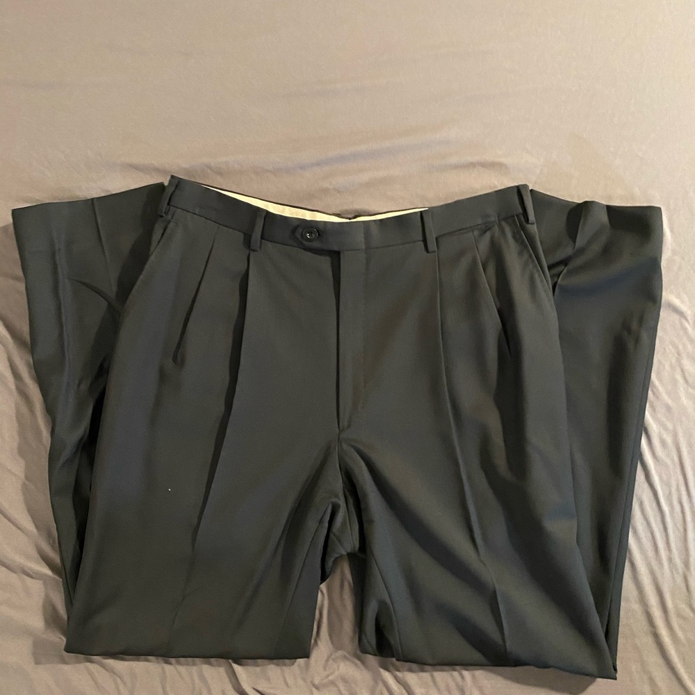 Brioni Navy Dress Pants 32x30, 100% Wool